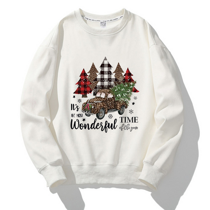 Merry Christmas O-Neck White Sweater T
