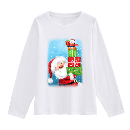 2021 HAPPY NEW YEAR Christmas Women White T-Shirt A