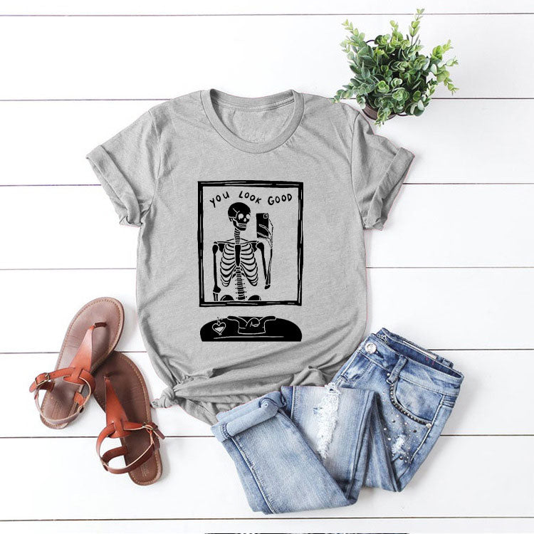 Style I : You Look Good Print T-shirt