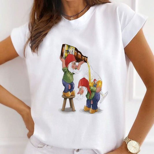 Merry Christmas Women White T-Shirt Z