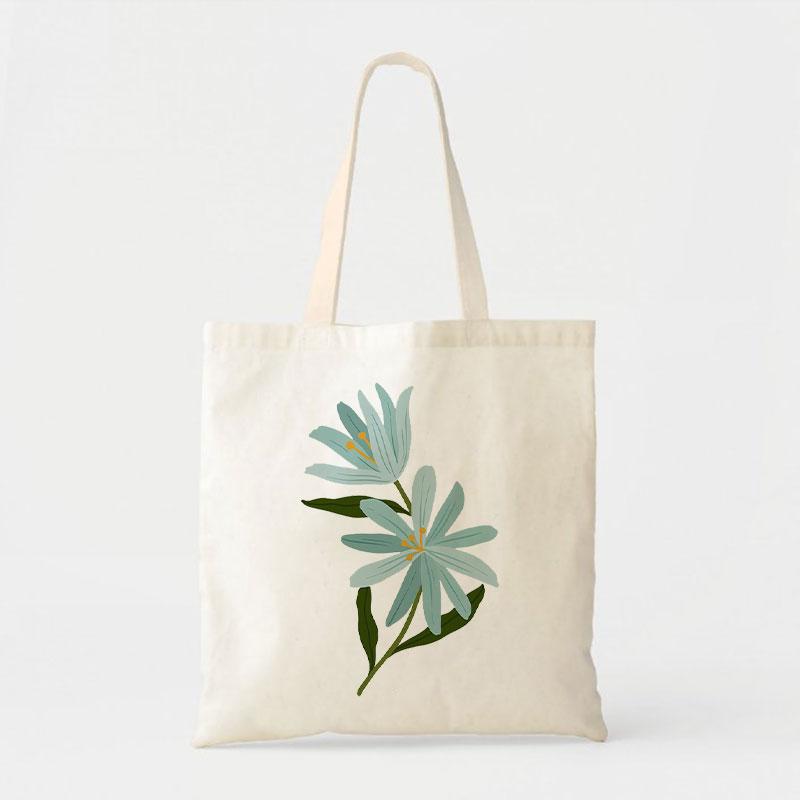 BLUE CHAMOMILE CANVAS BAG