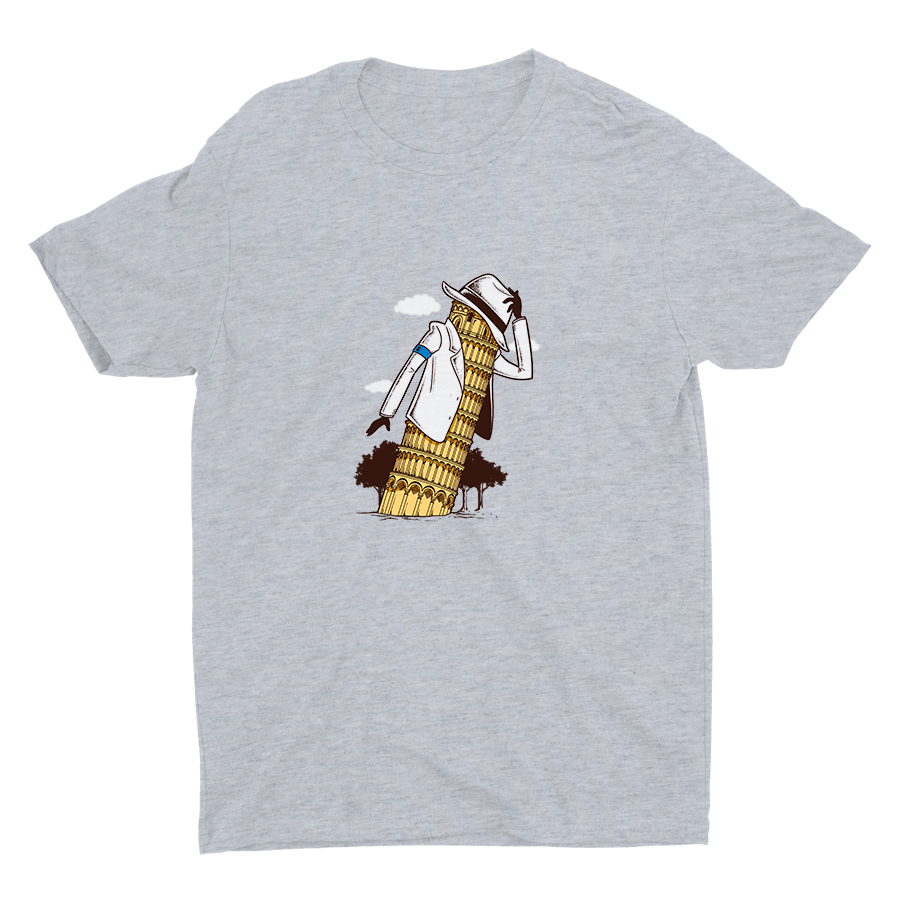 Leaning Tower Leaning Man Mom Cotton Tee