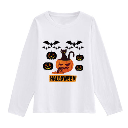 I Love Halloween Ladies White T-Shirt O