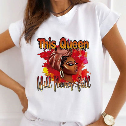 Style A£ºBlack Girls White T-Shirt Women