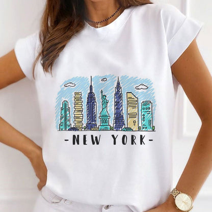 Style Q :   Love My Country Women White T-Shirt