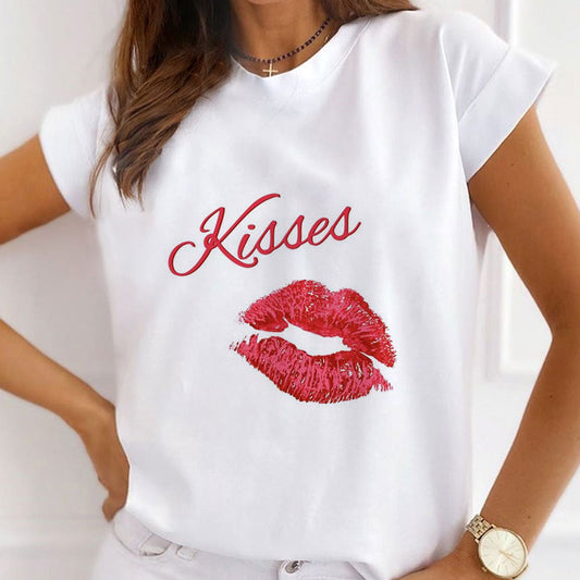 Style A : Accept My Love Female White T-Shirt