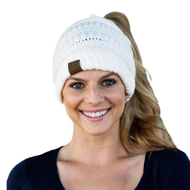 CC Ponytail Beanie New Style - Buy 1 Get 2 Free