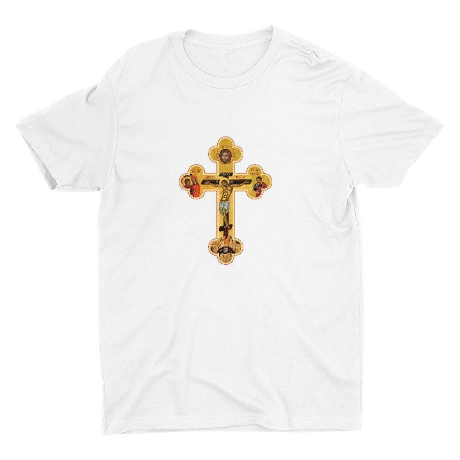 Orthodox Cross Icon Cotton Tee