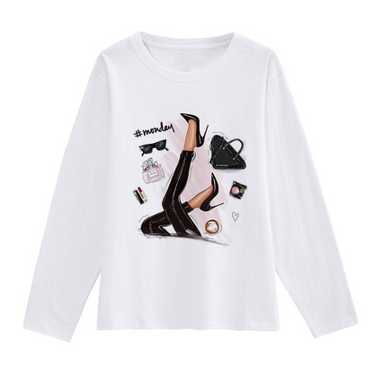 High Heels White T-Shirt