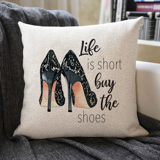 Elegant Highheels Linen Pillowcase