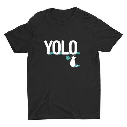 A Cat With YOLO Cotton Tee