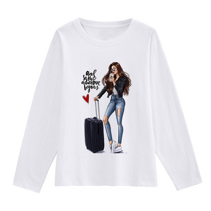 Fashion Travel Women T-shirt L