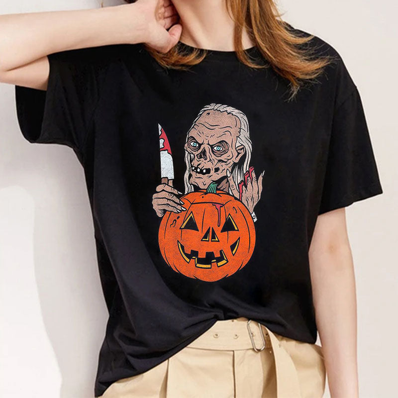Happy Halloween Black T-Shirt E