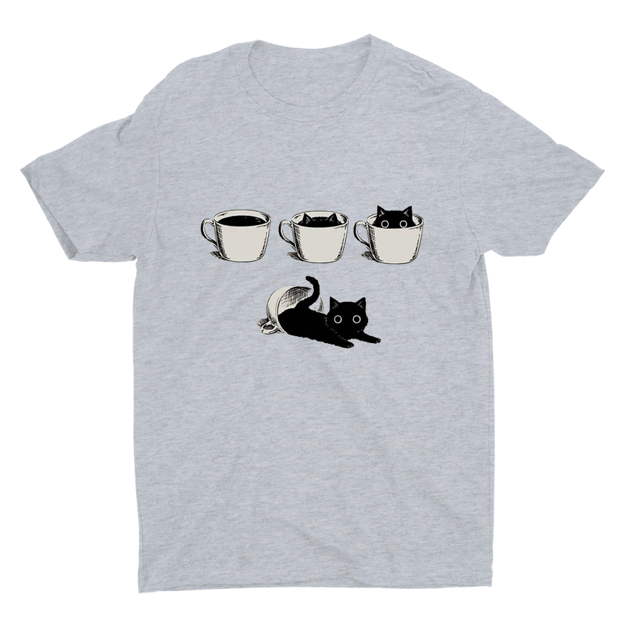 "A Cup Of Cat" Cotton Tee