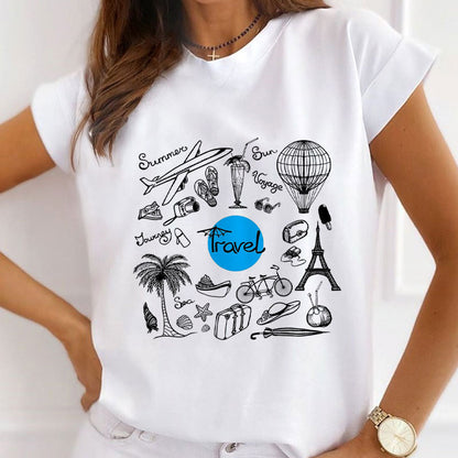Style A £º Joy Of Travel White T-shirt