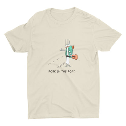 One “Fork” In The Road  Cotton Tee