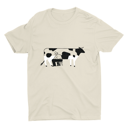 A Cow-Shaped Bottle? Cotton Tee