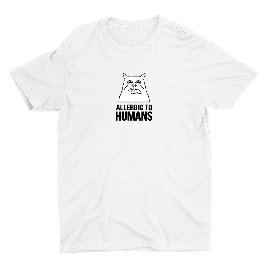 ALLERGIC TO HUMANS Cotton Tee