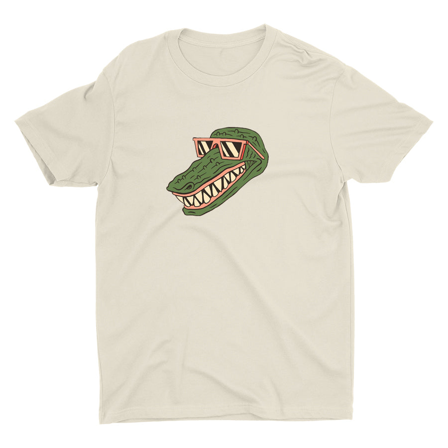 A Crocodile With Sunglasses Cotton Tee