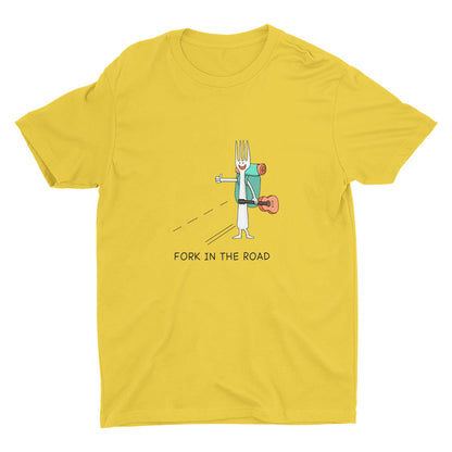 One “Fork” In The Road  Cotton Tee