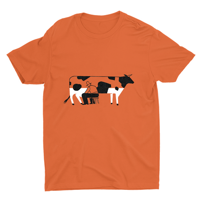 A Cow-Shaped Bottle? Cotton Tee