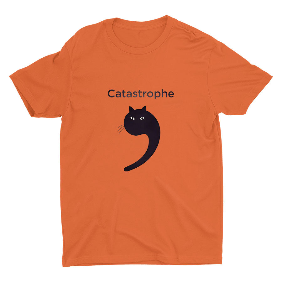 Catastrophe Funny Cat Cotton Tee