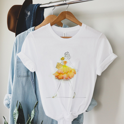 Flower Girl White T-Shirt