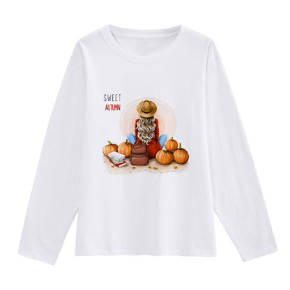 I Love Autumn White T-Shirt N