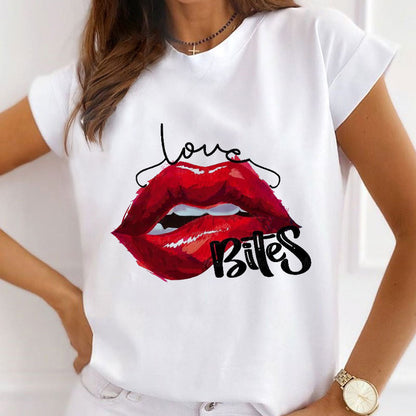 Sexy Lips White T-shirt