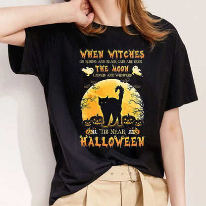 Happy Halloween Black T-Shirt F