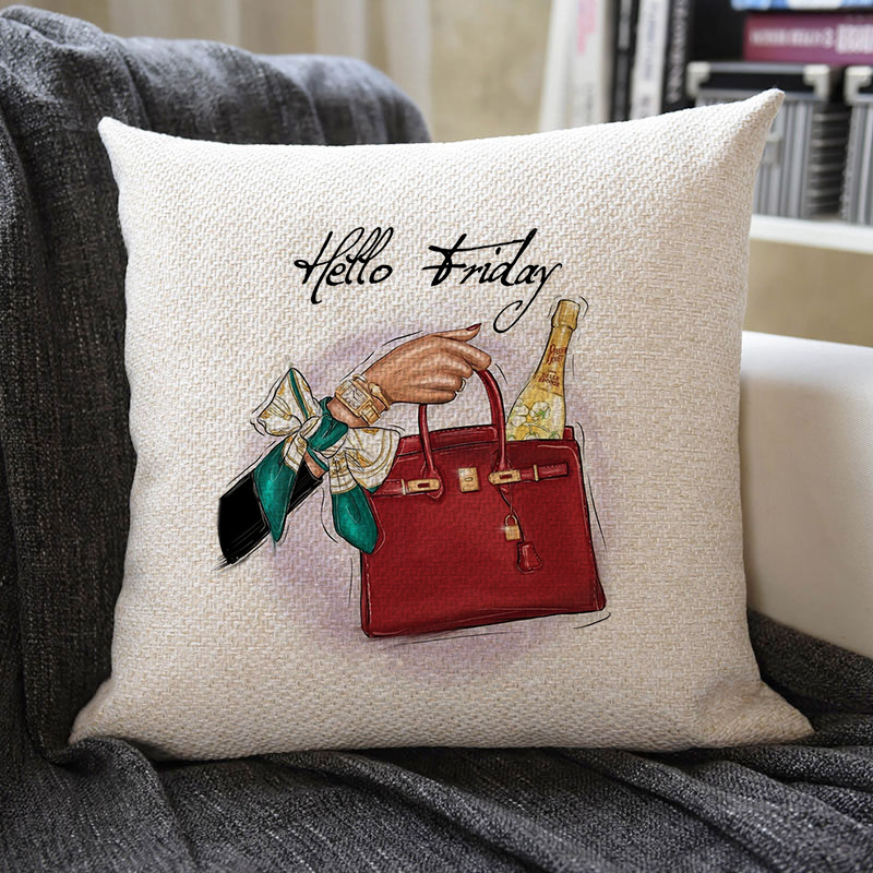 Hello Friday Linen Pillowcase