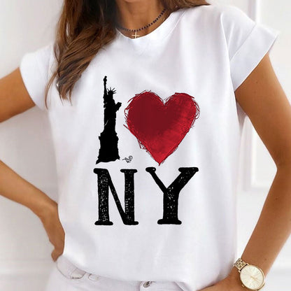 Style O :   Love My Country Women White T-Shirt