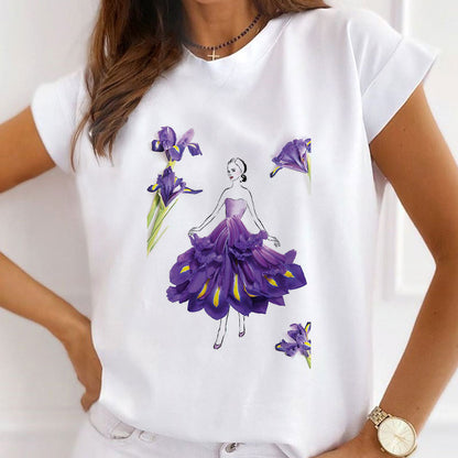 Style G: Flower Fairy White T-Shirt