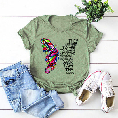 I am the storm multi-color tee