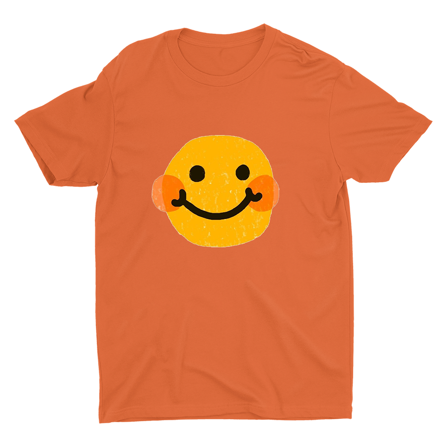 Cartoon Smiling Face Printed T-shirt