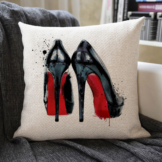 Elegant Highheels Linen Pillowcase