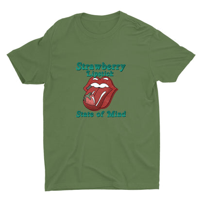 Strawberry Lipstick Cotton Tee