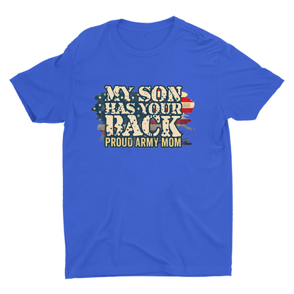 Pround Army Mom Printed T-shirt