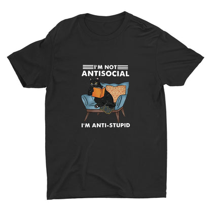 I′M NOT ANTISOCIAL Cotton Tee