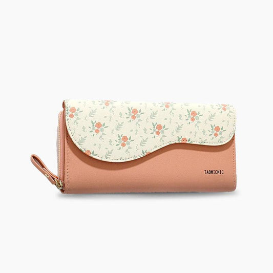 Extended Floral Flip Wallet