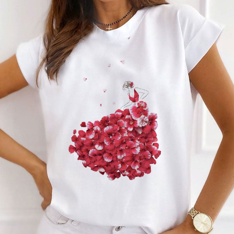 Style H: Flower Fairy White T-Shirt