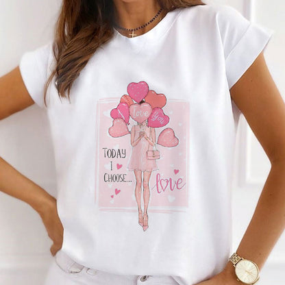 Style D£º Happiness Is Simple Women White T-Shirt