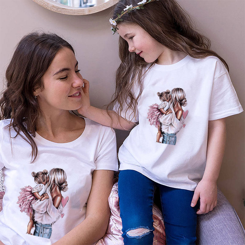 Mommy Daughter Matching Tee H