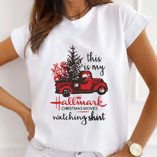 HELLO 2021 Christmas Women White T-Shirt I