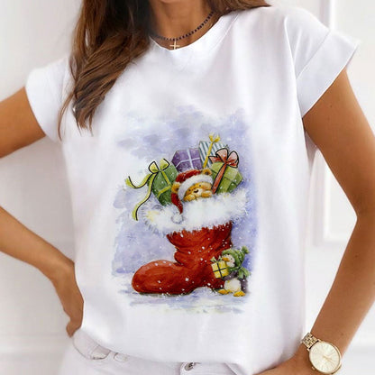 HAPPY NEW YEAR 2021 Christmas White T-Shirt A