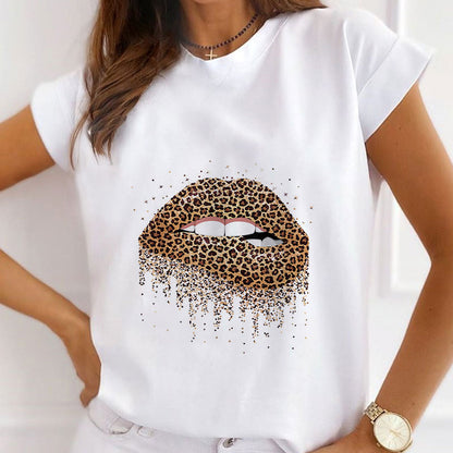 Style G: Sexy Lips Women White T-Shirt