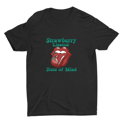 Strawberry Lipstick Cotton Tee