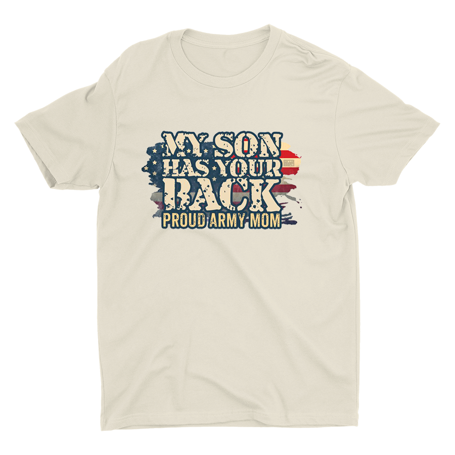 Pround Army Mom Printed T-shirt