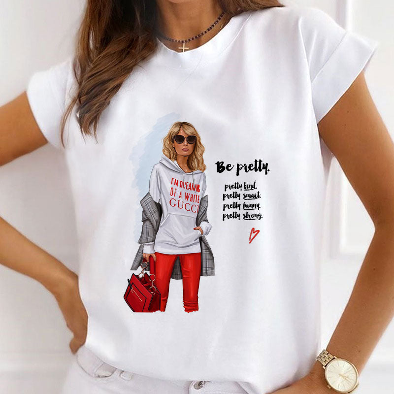 Style C :  Fashion Industry Leader Women White  T-Shirt