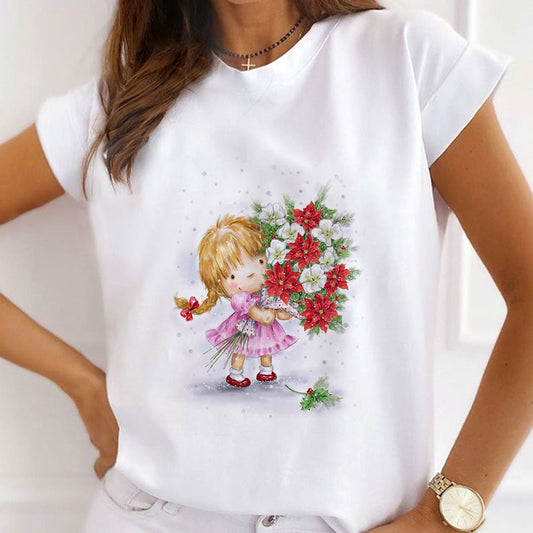 HAPPY NEW YEAR Christmas White T-Shirt E